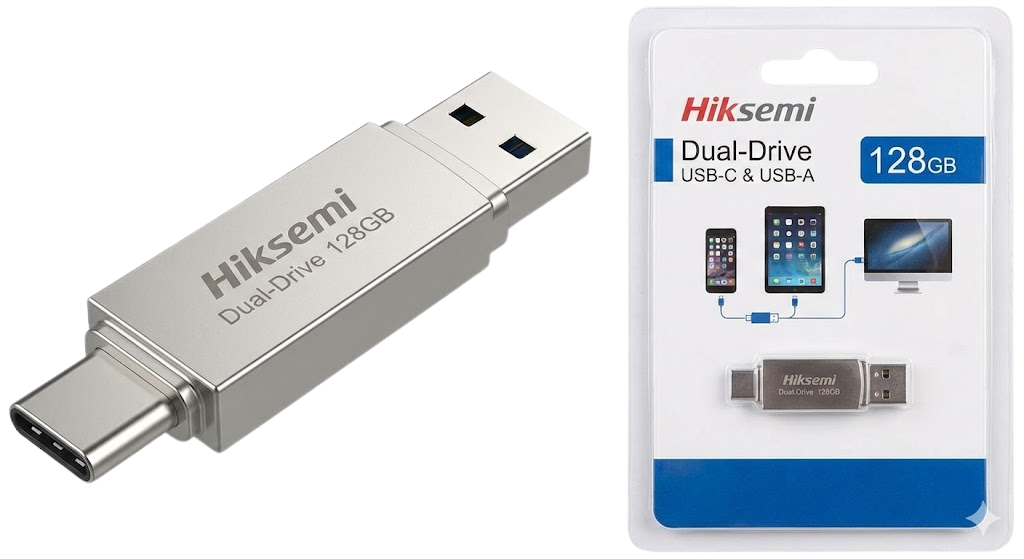 Hiksemi Dual-Drive USB-C & USB-A (128GB)